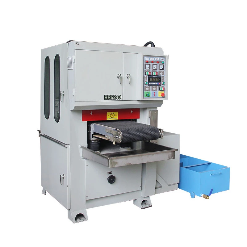 JINZHU Sheet Polishing Machine 400mm Width Use Sanding Belt for No.4 Matt Hairline Finishing 1