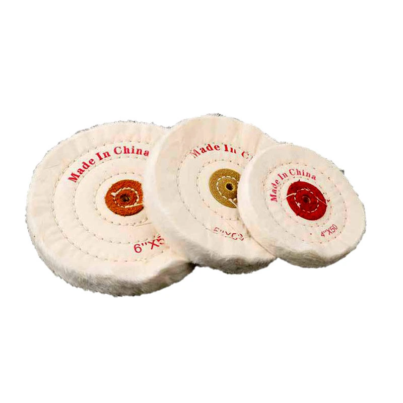 JINZHU Pearl White Cloth Polishing Wheel Customizable 1