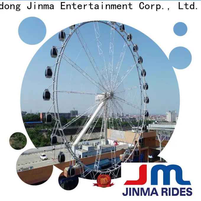 Jinma Rides golden horse roller coaster double ferris wheel Supply for promotion 1