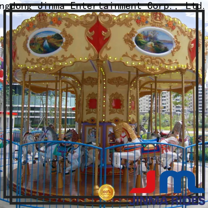 Jinma Rides merry go round horses construction for promotion 1