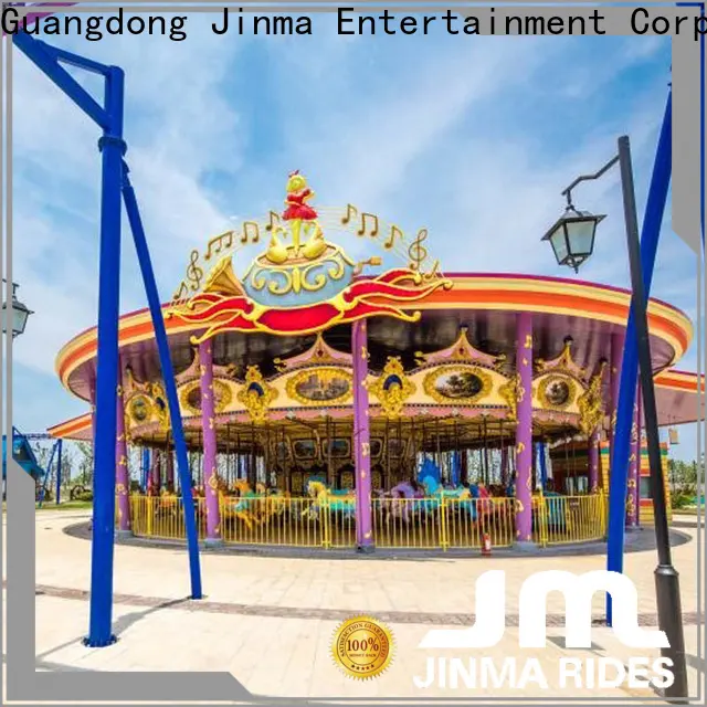 Jinma Rides golden horse roller coaster carousel horse ride design on sale 1