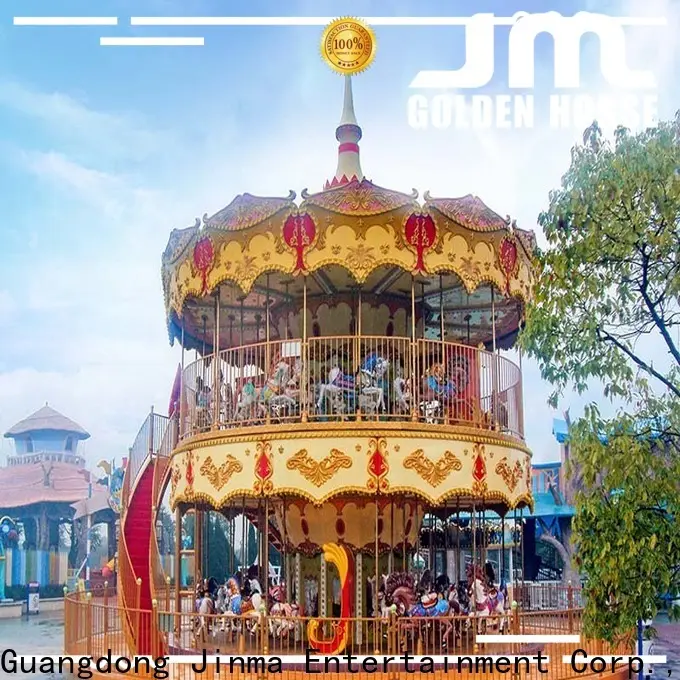 Jinma Rides Wholesale custom double decker merry go round maker for sale 1