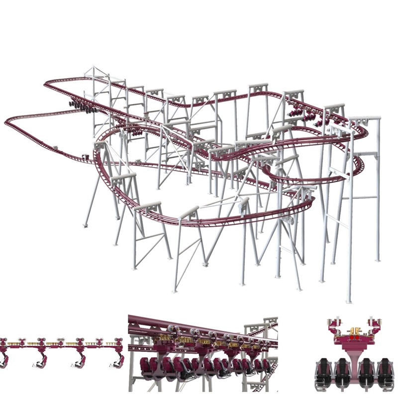 Amazing Roller Coaster LSM Suspended Roller Coaster XGC-16C 1