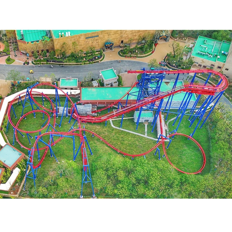 Thrilling Amusement Roller Coaster Tilting Coaster KSC-24B 1