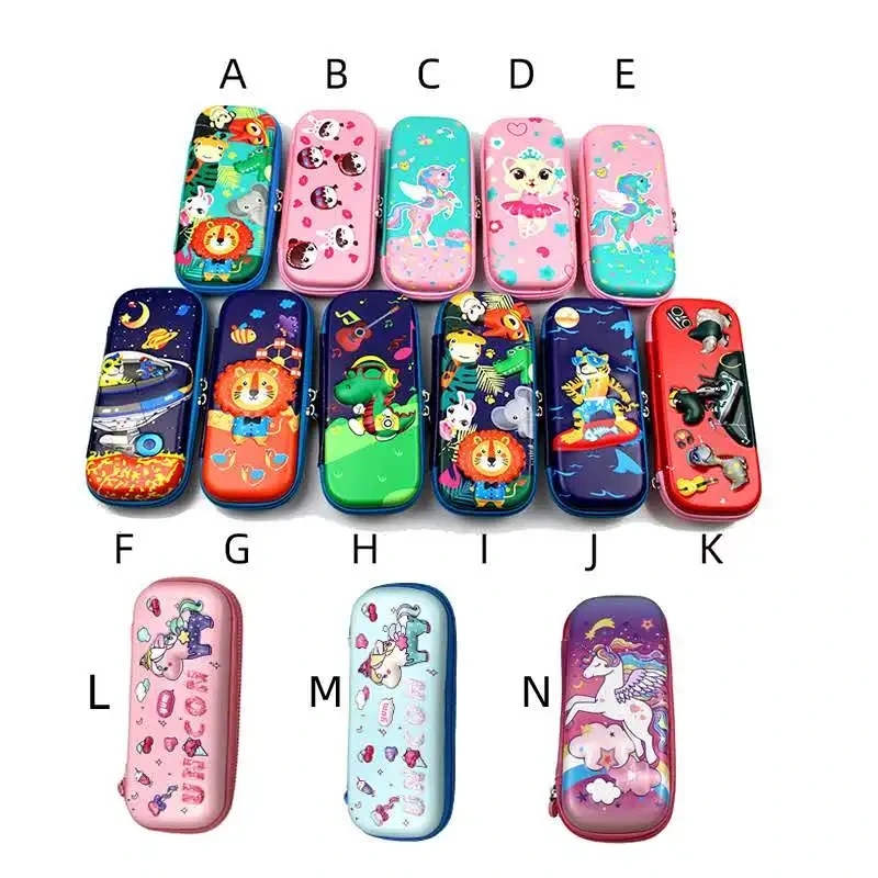 Fashion Large Capacity Eva Stationery Pencil Pen Bag Cute Cartoon Student Pencil Case For School & Office 1
