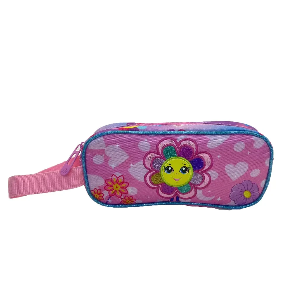 Smiling Sunflower Pencil Bag For Kids Girls Custom Cute Pattern Printed School Student Pencil Case Box Waterproof Pen Bags 2024 1