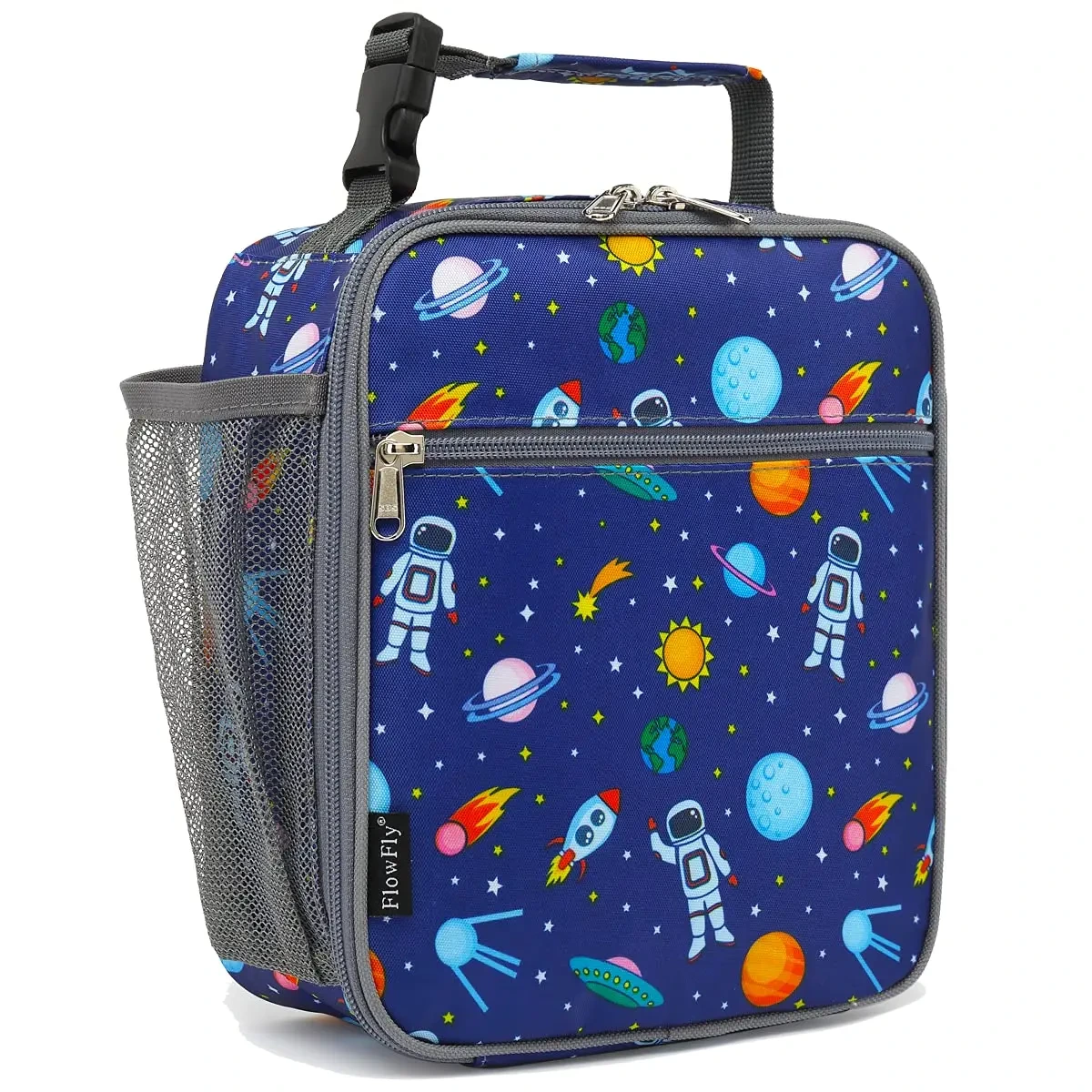 Kids Astronaut Lunch Box Insulation Bag Mini Cooler Tote Bag Suitable For Girls And Boys 1