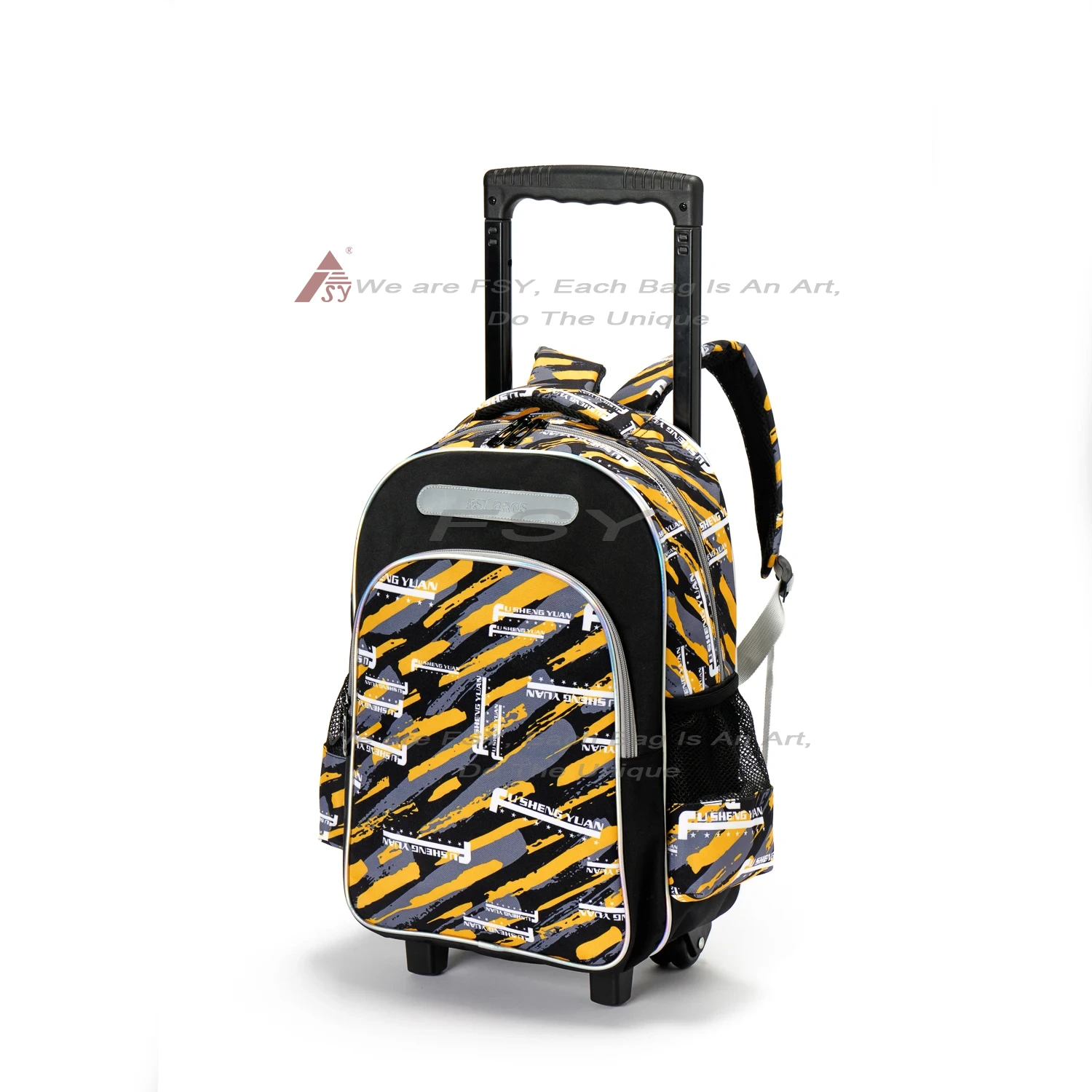 2024 High Capacity Cartoon School Trolley Bag Wheeled Bookbag Children School Rolling Backpack With 2 Wheels For Kid 1