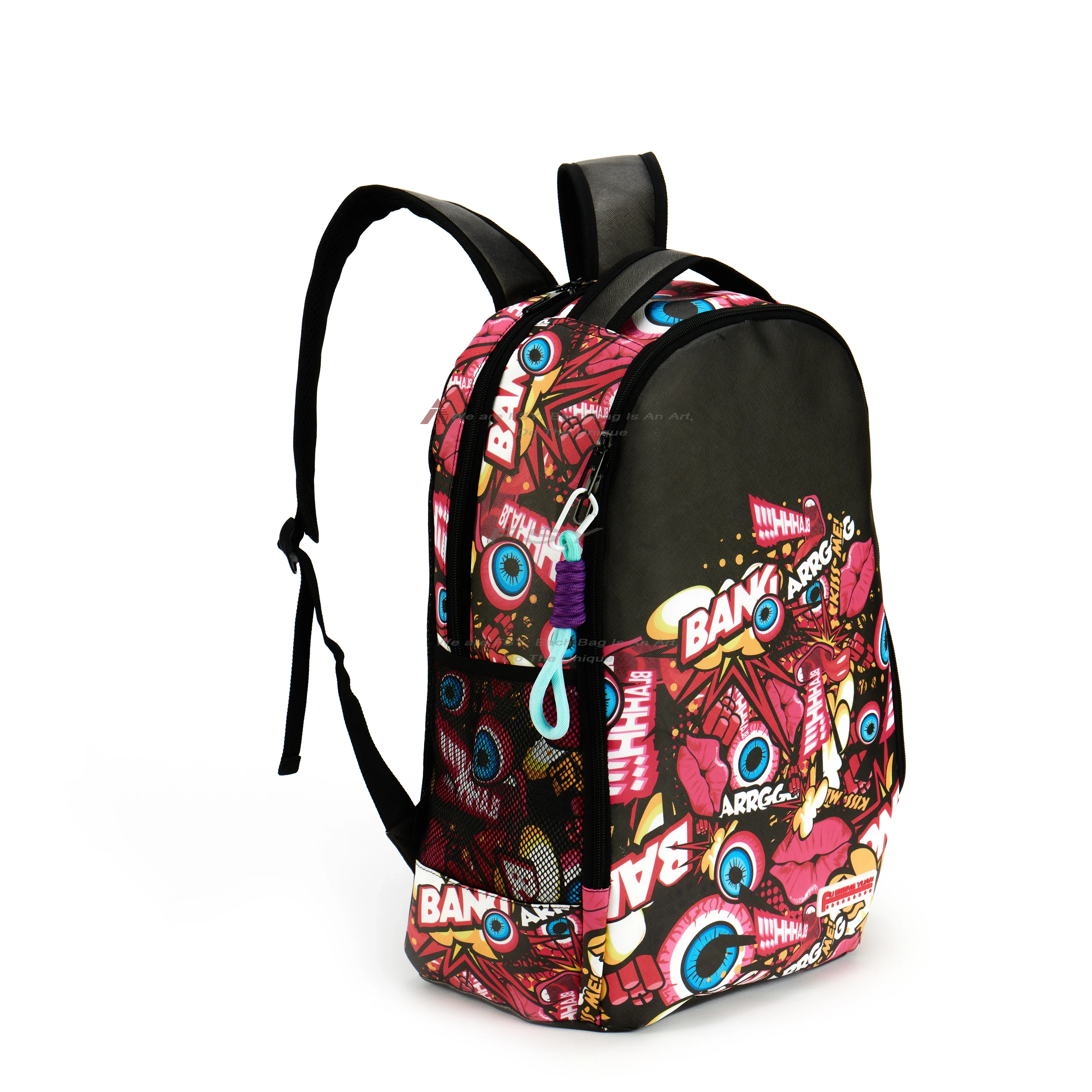 Fsy Lightweight Personalized Logo Student School Bag Sublimate Blank Big Kid Backpack Youth Casual Style Leather Back Pack 1