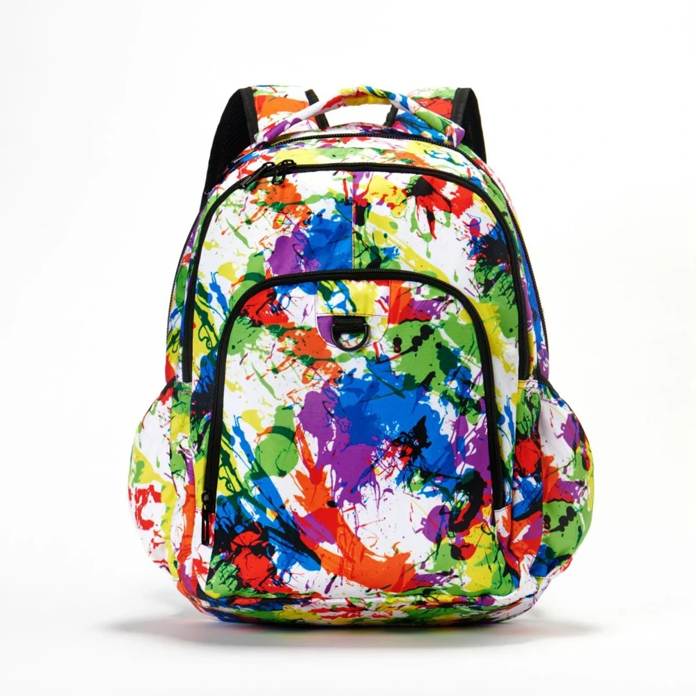 Wholesale Factory Kids Printing Back Pack Customizable Youth Leisure College Student Backpack School Bags With Logo 1