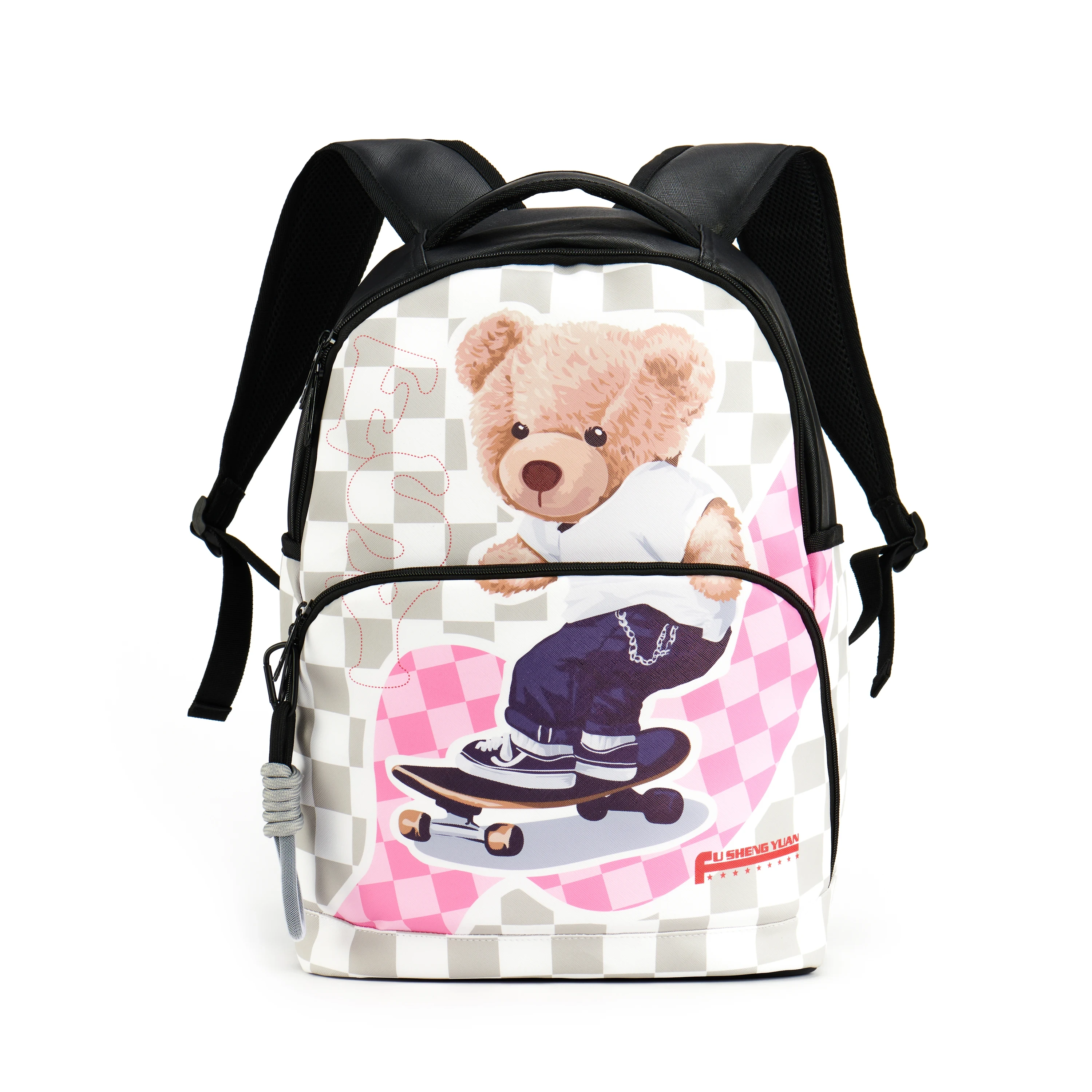 Fsy Graffiti Printing Waterproof Casual Fashion Pu School Backpack Lightweight Wholesale Custom Teen Backpacks Cute Girls 1