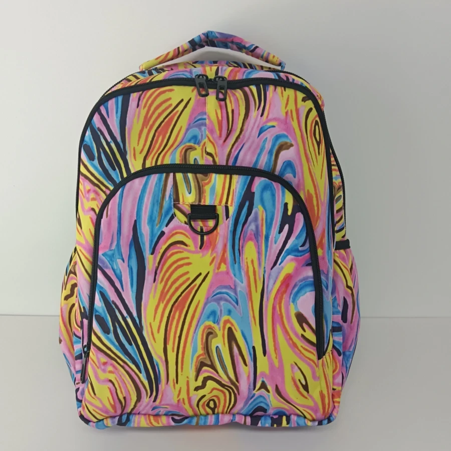 Fsy New Sublimation Backpack Boy High School Students Backpacks School Book Bag Heat Transfer Flower Backpack Outdoor Waterproof 1