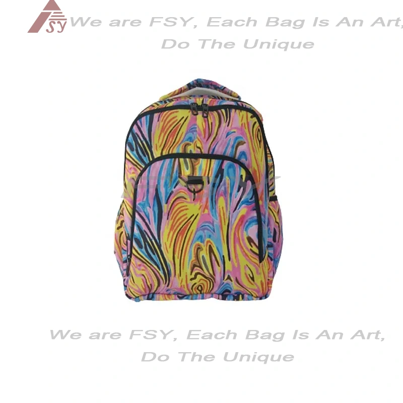 Fsy Student Backpacks Sublimation Printed Anti-water School Computer Laptop Bag Outdoor Street Other Travel Backpack Lightweight 1