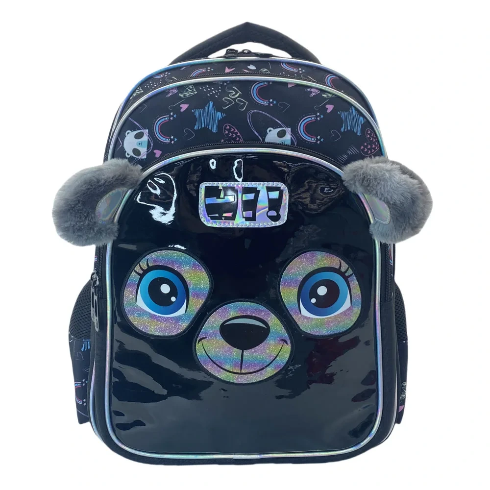 Fsy New Arrival Blue Koala Cartoon School Backpack Polyester Fabric Kids Animals Pattern Student Backpack With Pvc Leather 1