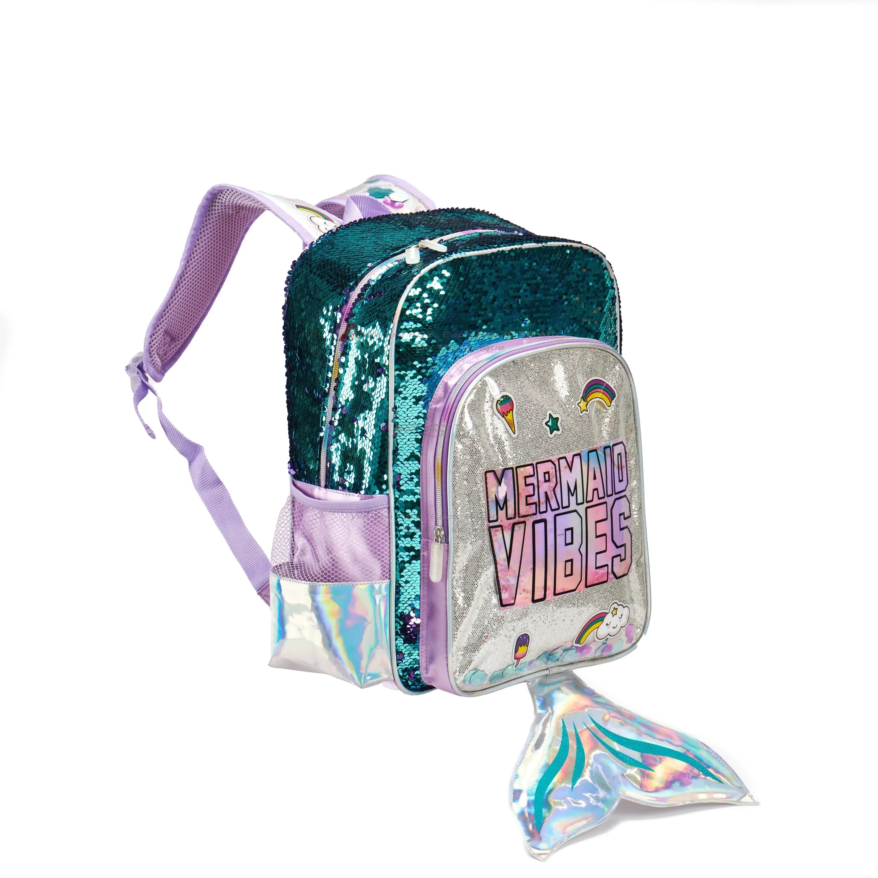 Fsy Beauty Fish Tail 3d Cartoon Student Backpack For Girls Women Reversible Sequins School Bags Children Kindergarten Backpack 1