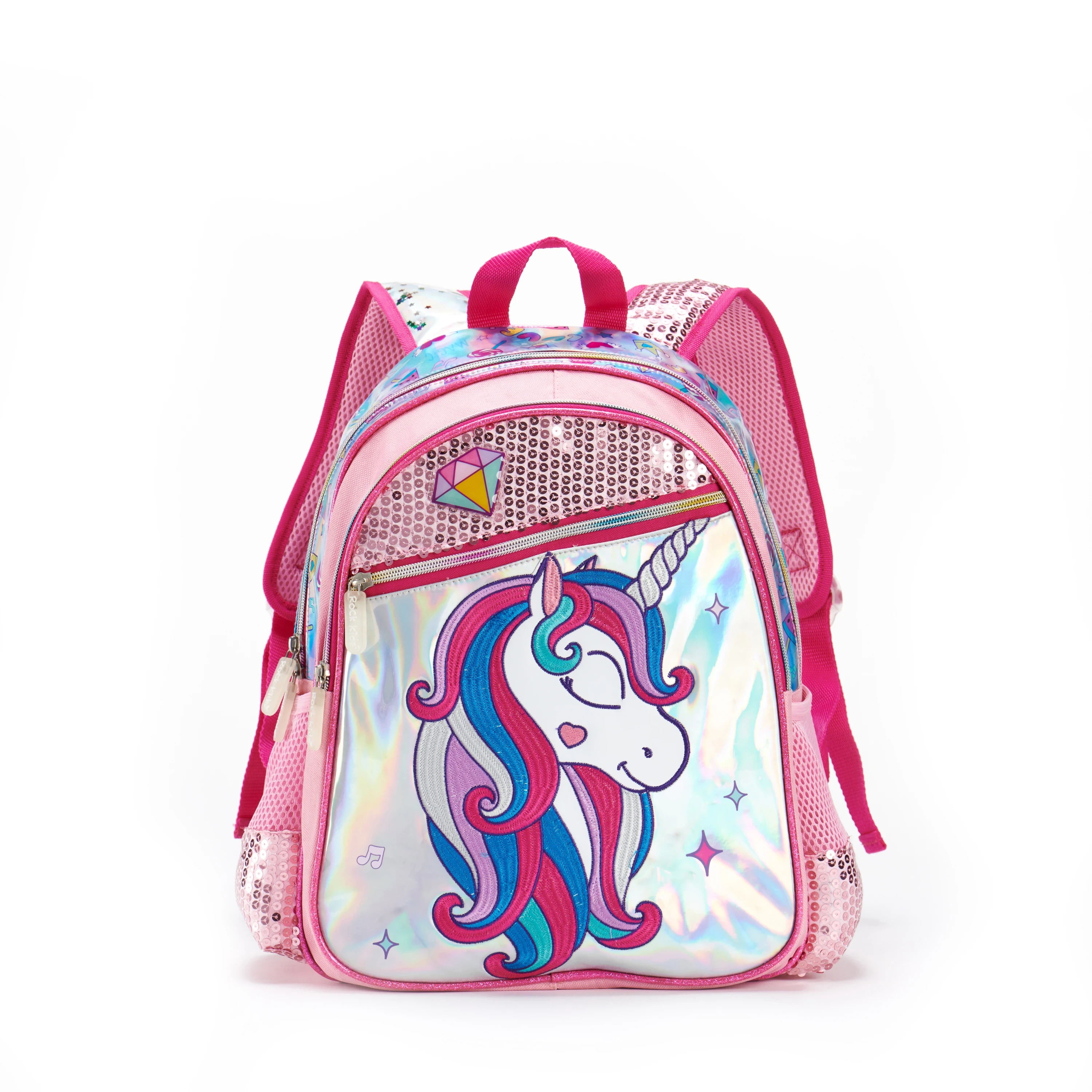 2026 custom  Girls Unicorn Cartoon Kids Backpack For Elementary School Students Waterproof Women's Backpack Pink In Bulk Wholesale 1