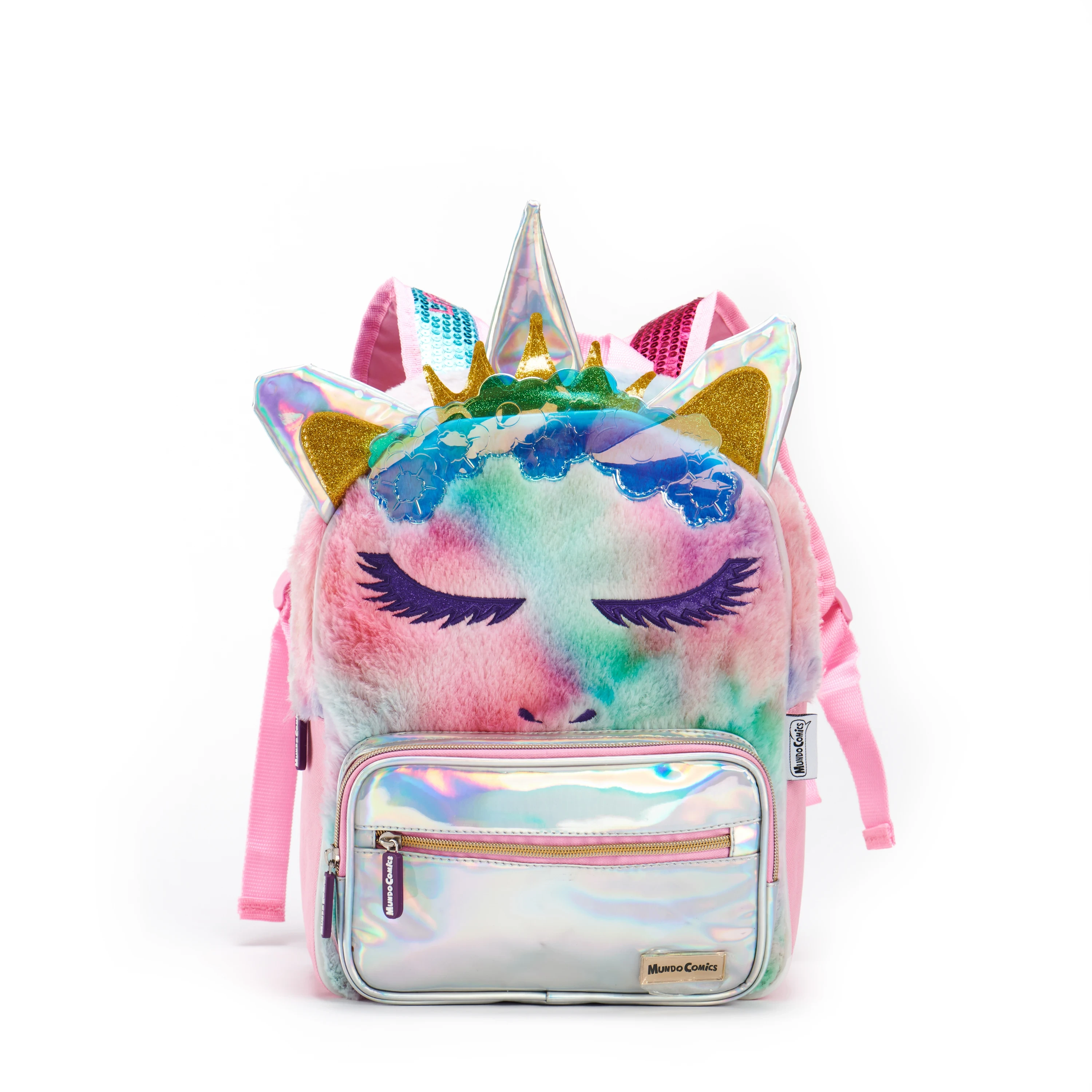 Wholesale cuatom Children's Cartoon Unicorn Toys Kindergarten School Student Backpacks Adjustable Anime Plush Backpack For Girl 1