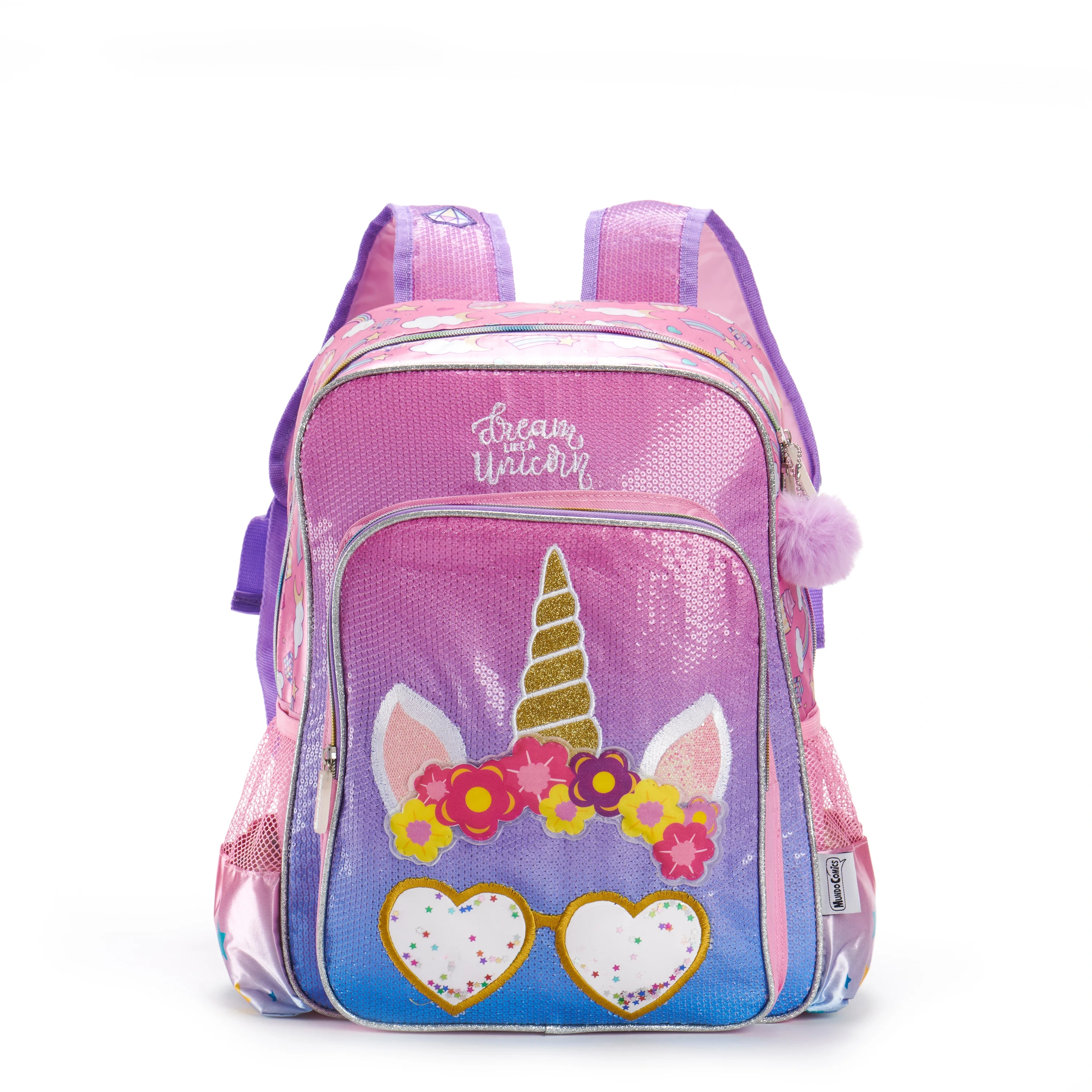 Fsy 2026 customized Unicorn Cartoon Primary School Backpack Book Bag Pink Kids Girls Fashion Student Backpack Waterproof 1