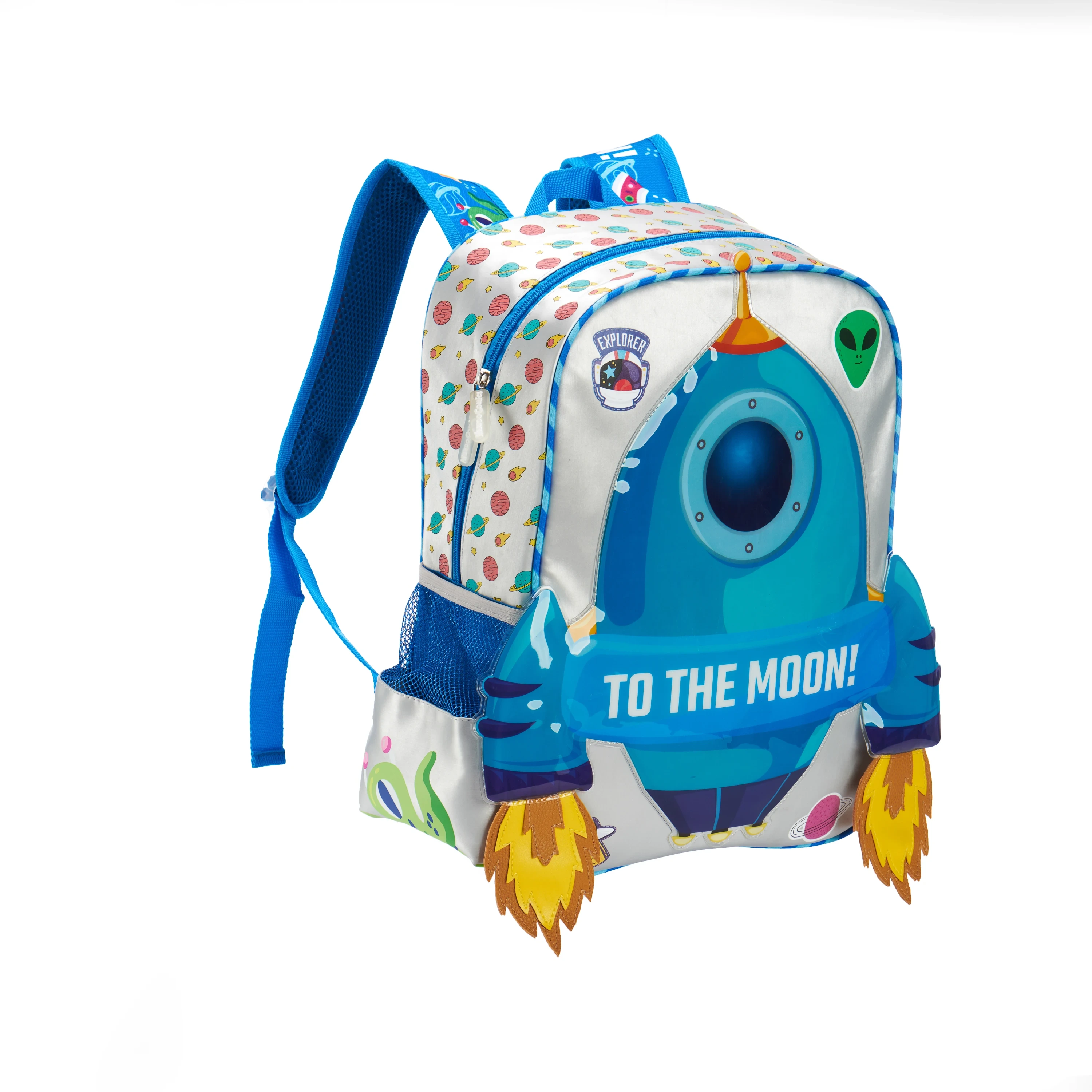 Fsy Custom Logo 3d Rocket Cartoon Kindergarten bag fatory School Backpacks For Kids Boy Cool Mini Student Book Bags Backpack Waterproof 1