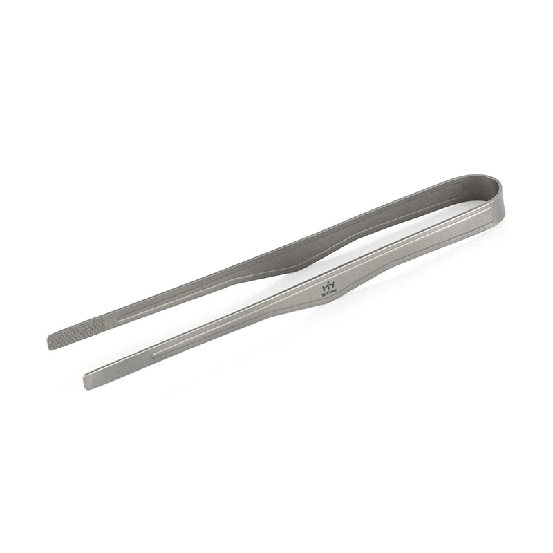 Titanium tongs designed for outdoor grilling match for titanium grill pan and frying pan 1