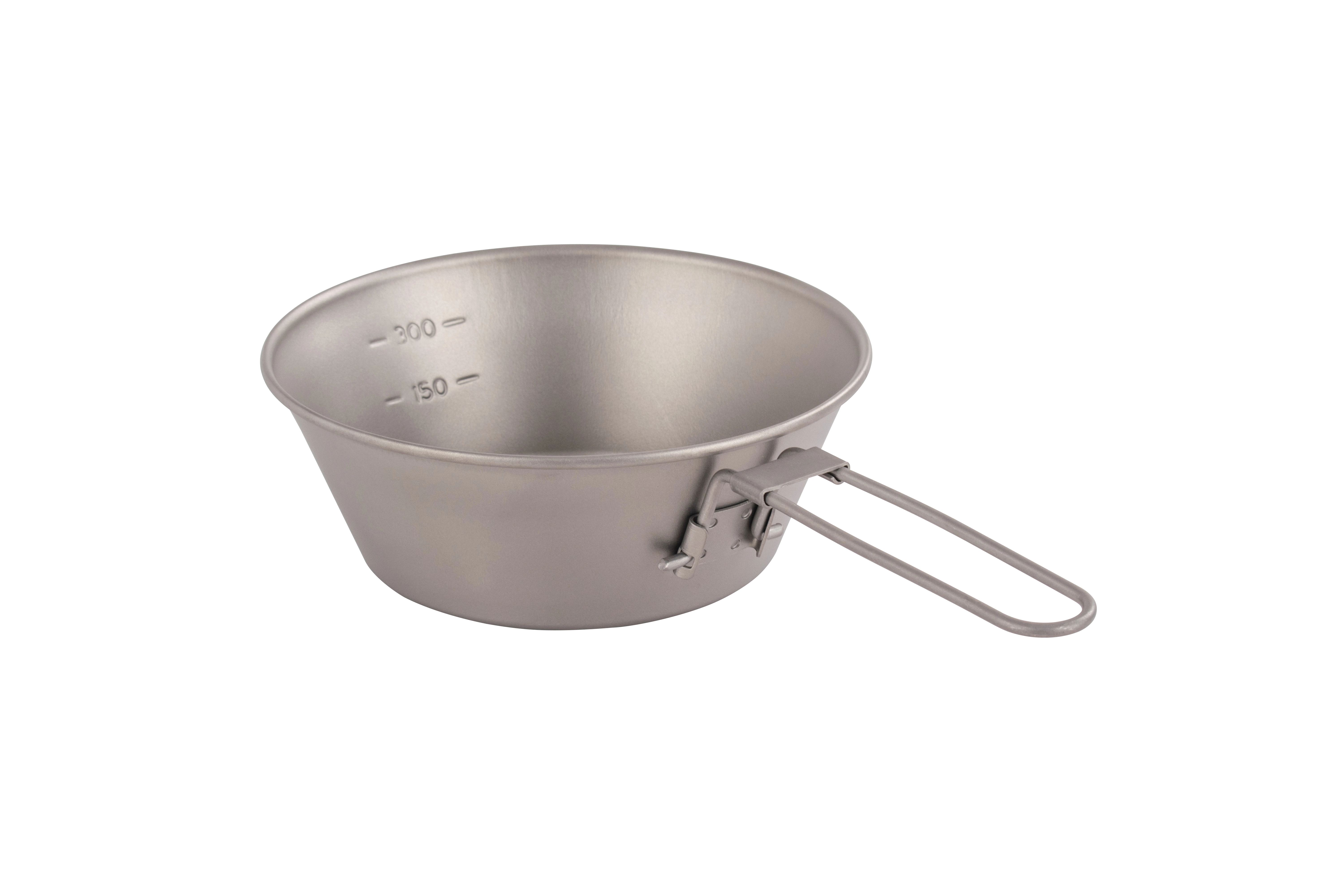 Titanium multifunctional single-walled sierra cup with folding handle for outdoor 1