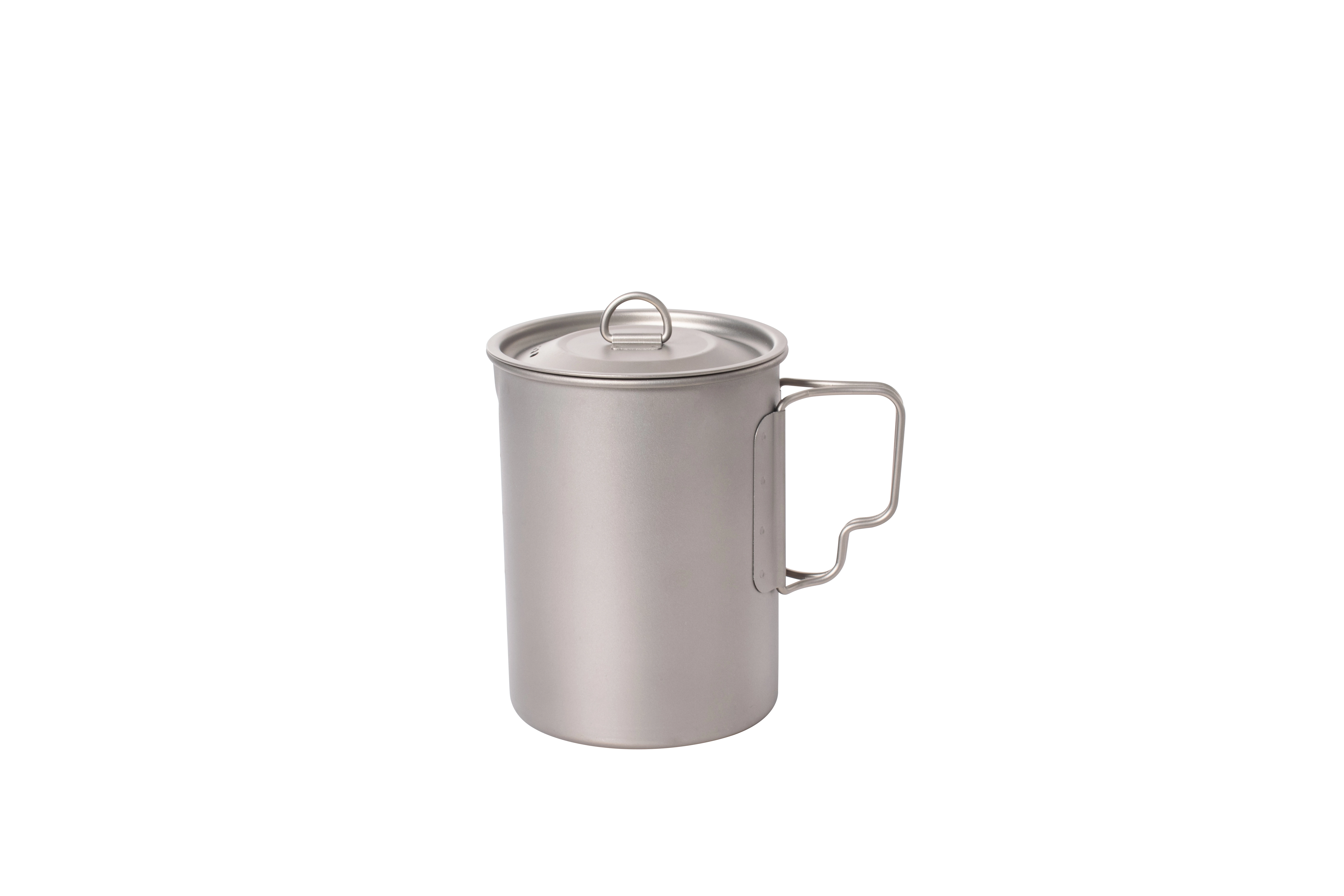 Titanium multifunctional camping cooking pot/cup with folding handle for 1 person hiking backpacking1 1