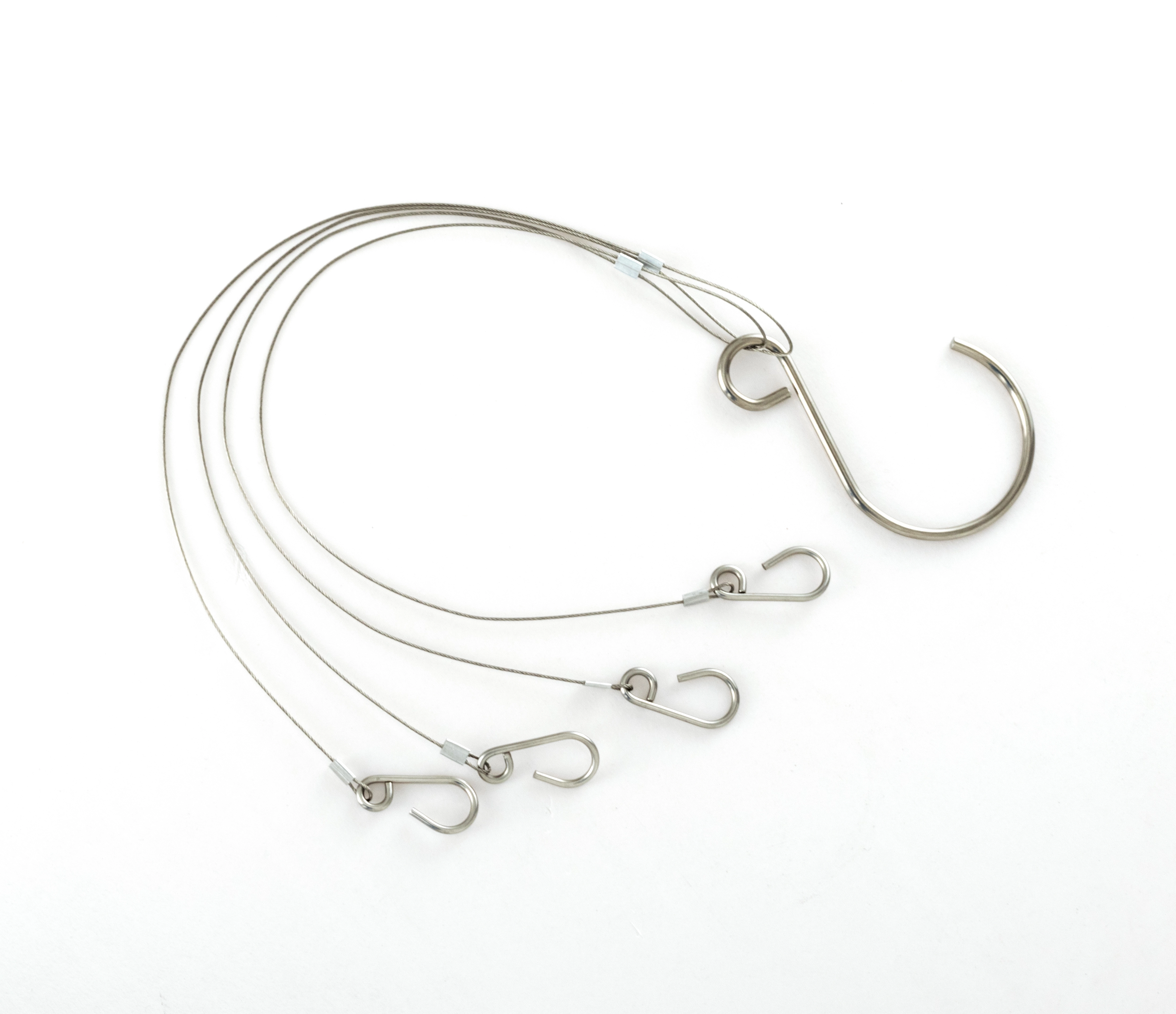 304 stainless steel 2*s/s hanging wire with pothook for outdoor barbecuing grill 1