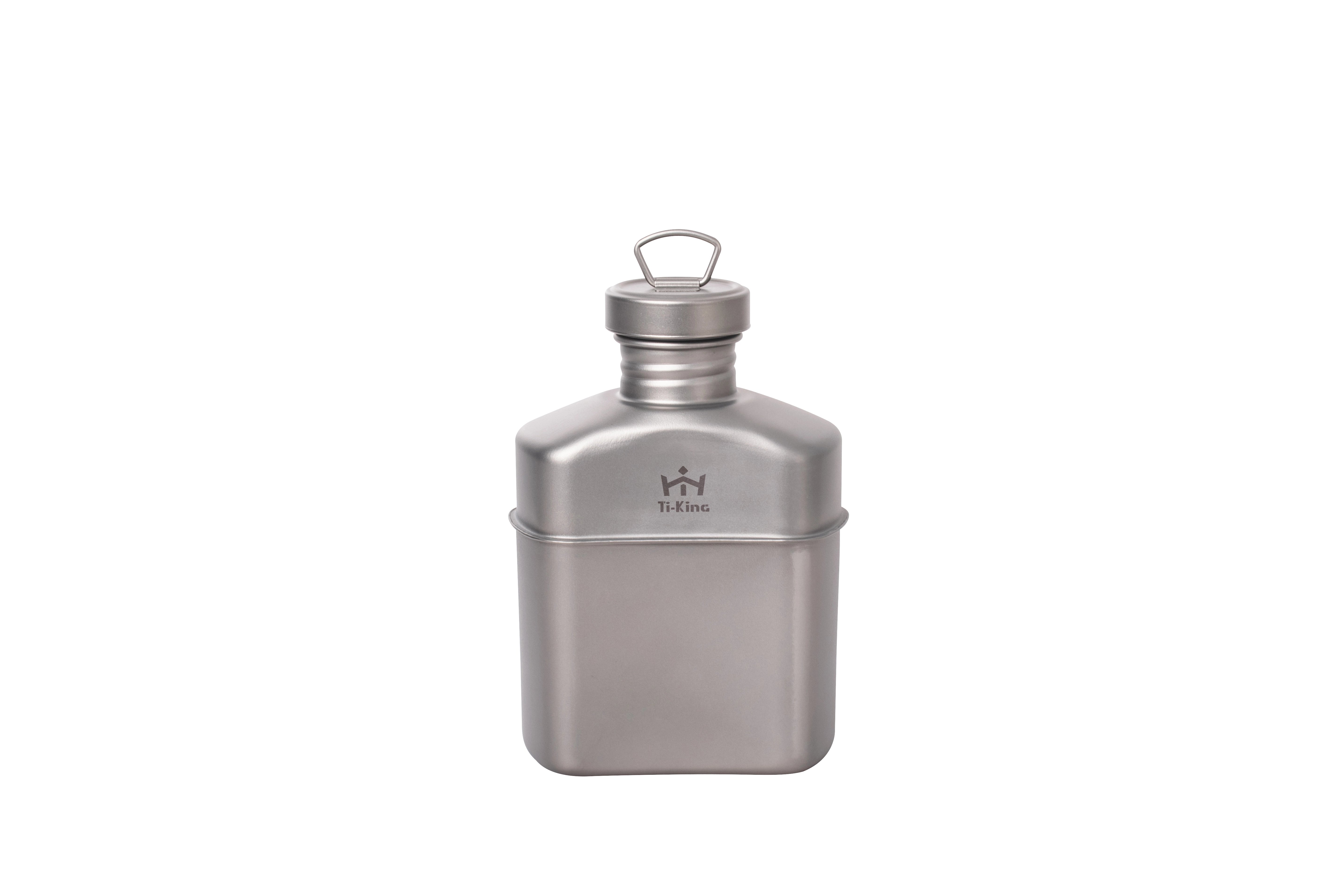 Titanium military camping canteen lightweight and durable 1000ml large capacity 1