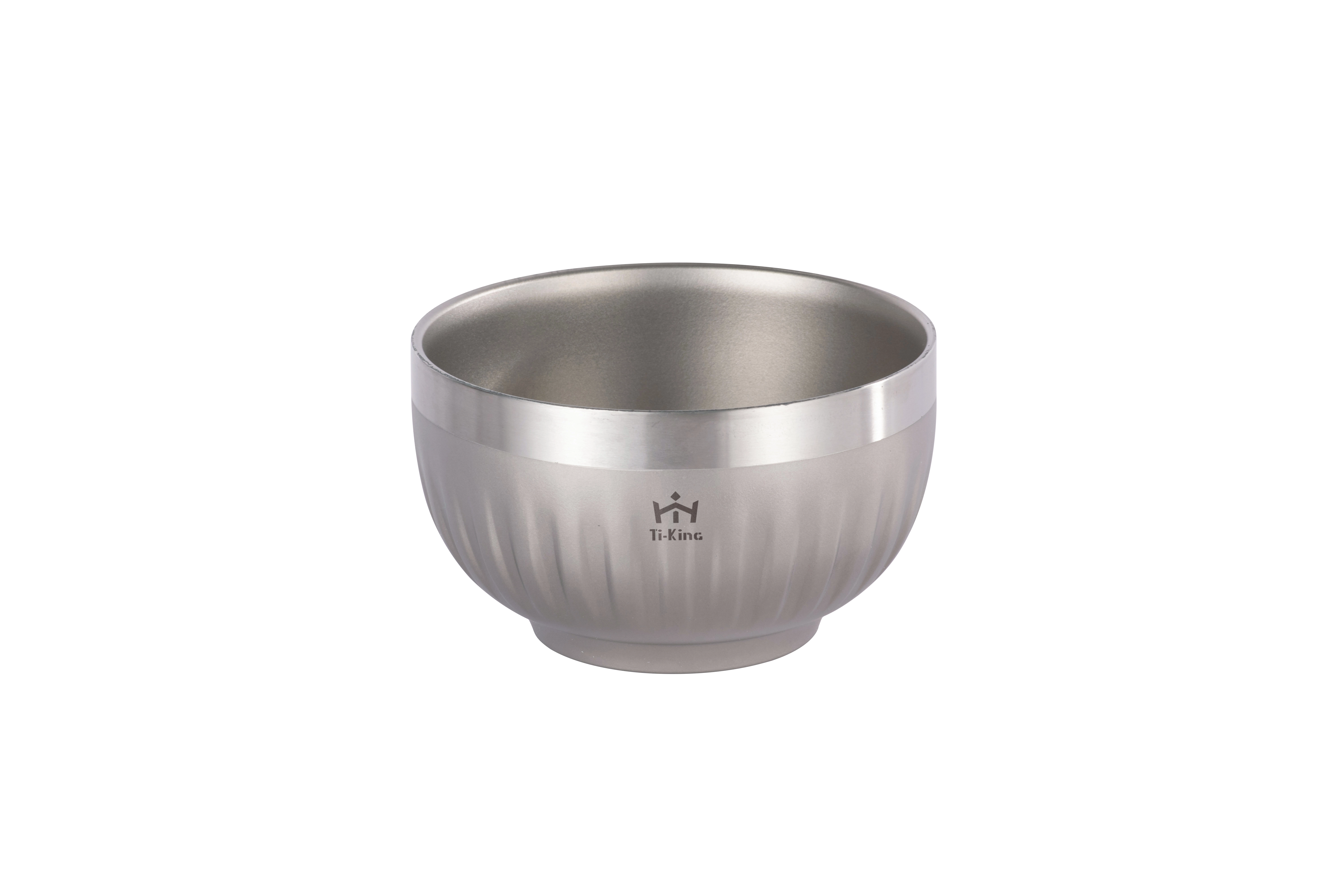 Titanium double-walled polished bowl 350ml & 500ml healthy tableware 1