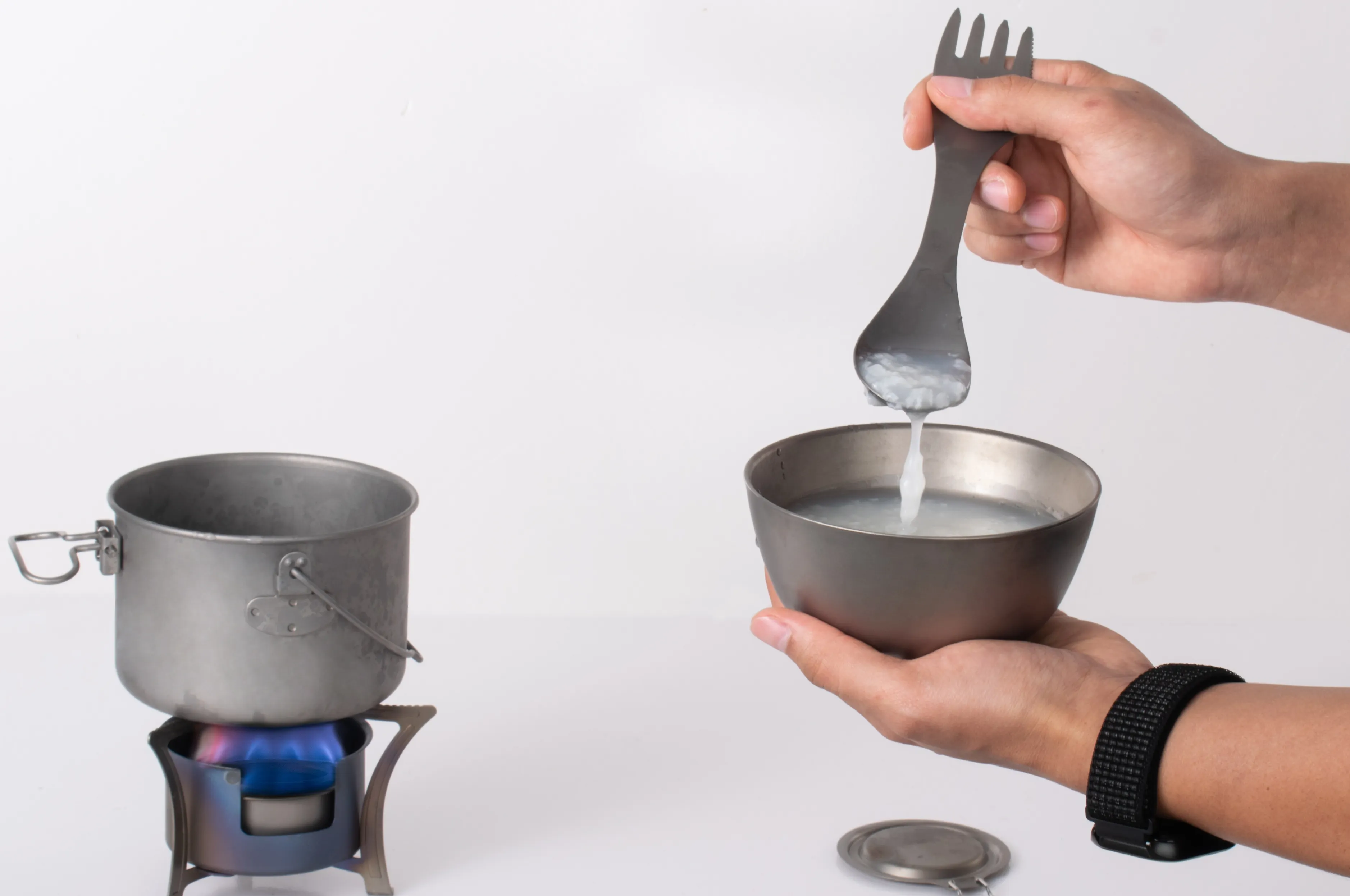 Titanium Fork and Spoon by Ti-KING 6