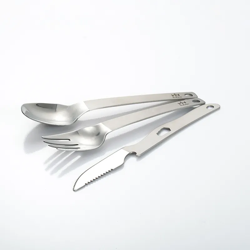 Tableware Titanium Camping Cutlery Set Factory 3