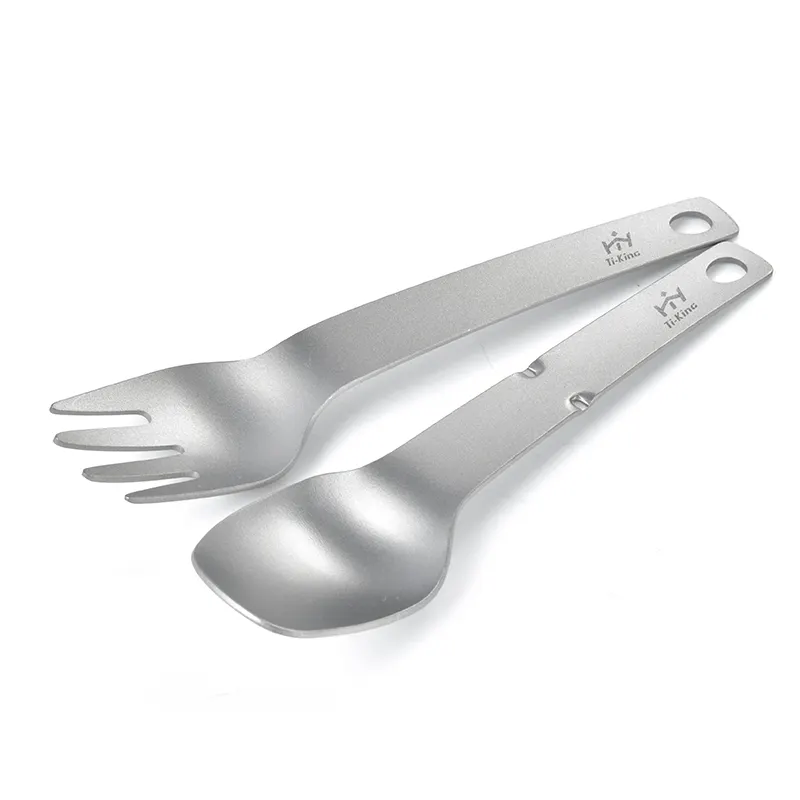 Titanium Long Spork by Ti-KING 3