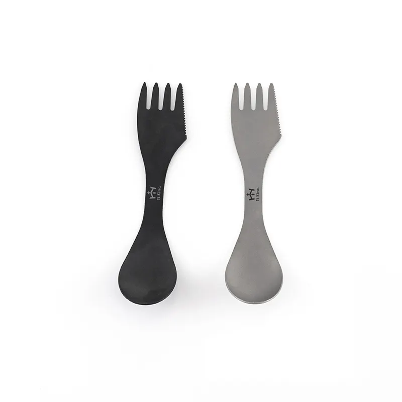 Titanium Fork and Spoon by Ti-KING 8