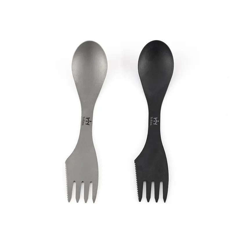 Titanium Fork and Spoon by Ti-KING 9