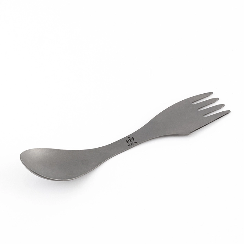 Pure titanium 3-in-1 tableware multifunctional utensils for outdoor 1