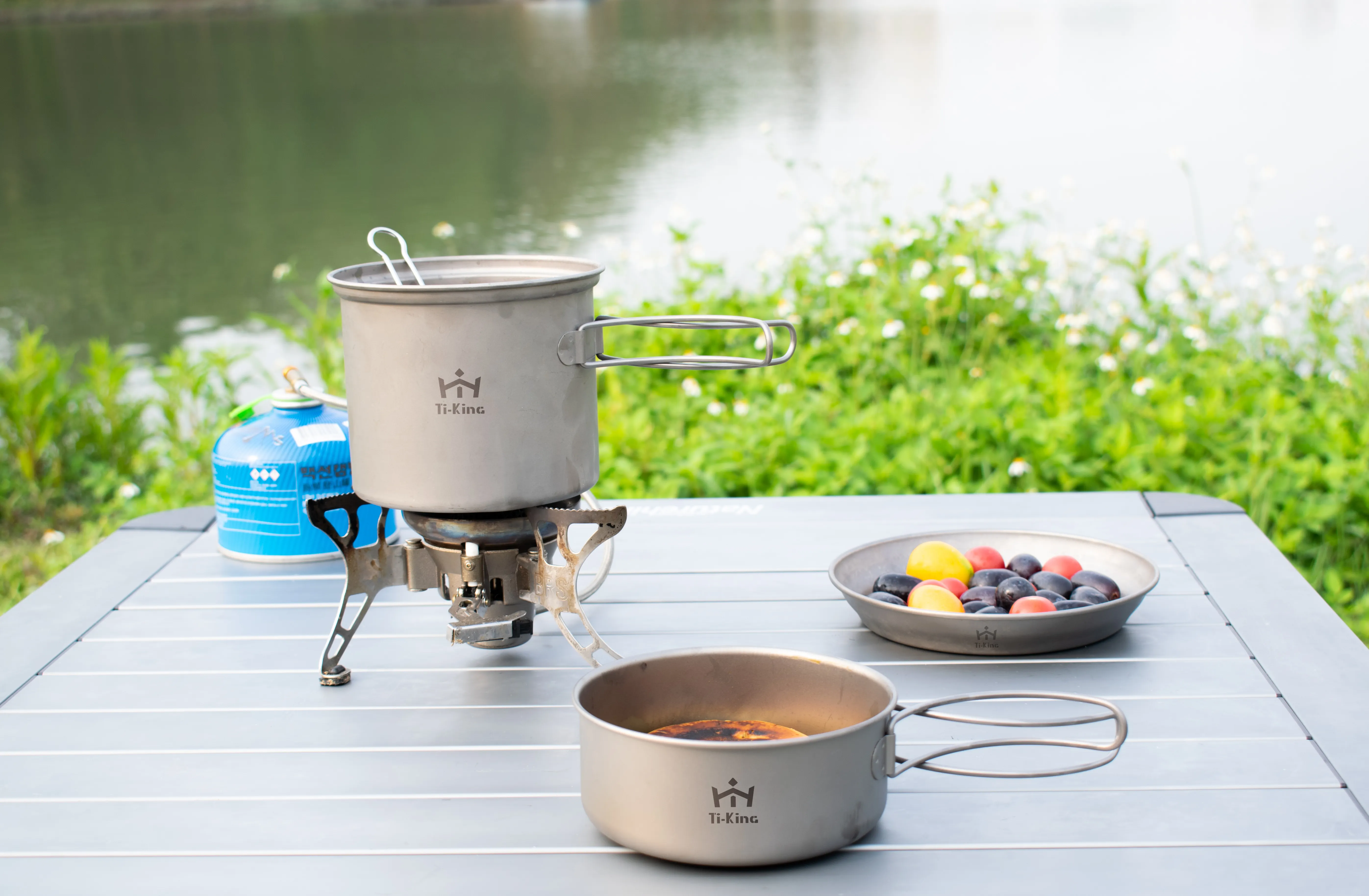 Ti-KING Titanium Backpacking Cookware Set Titanium Backpacking Cookware Set Factory 7