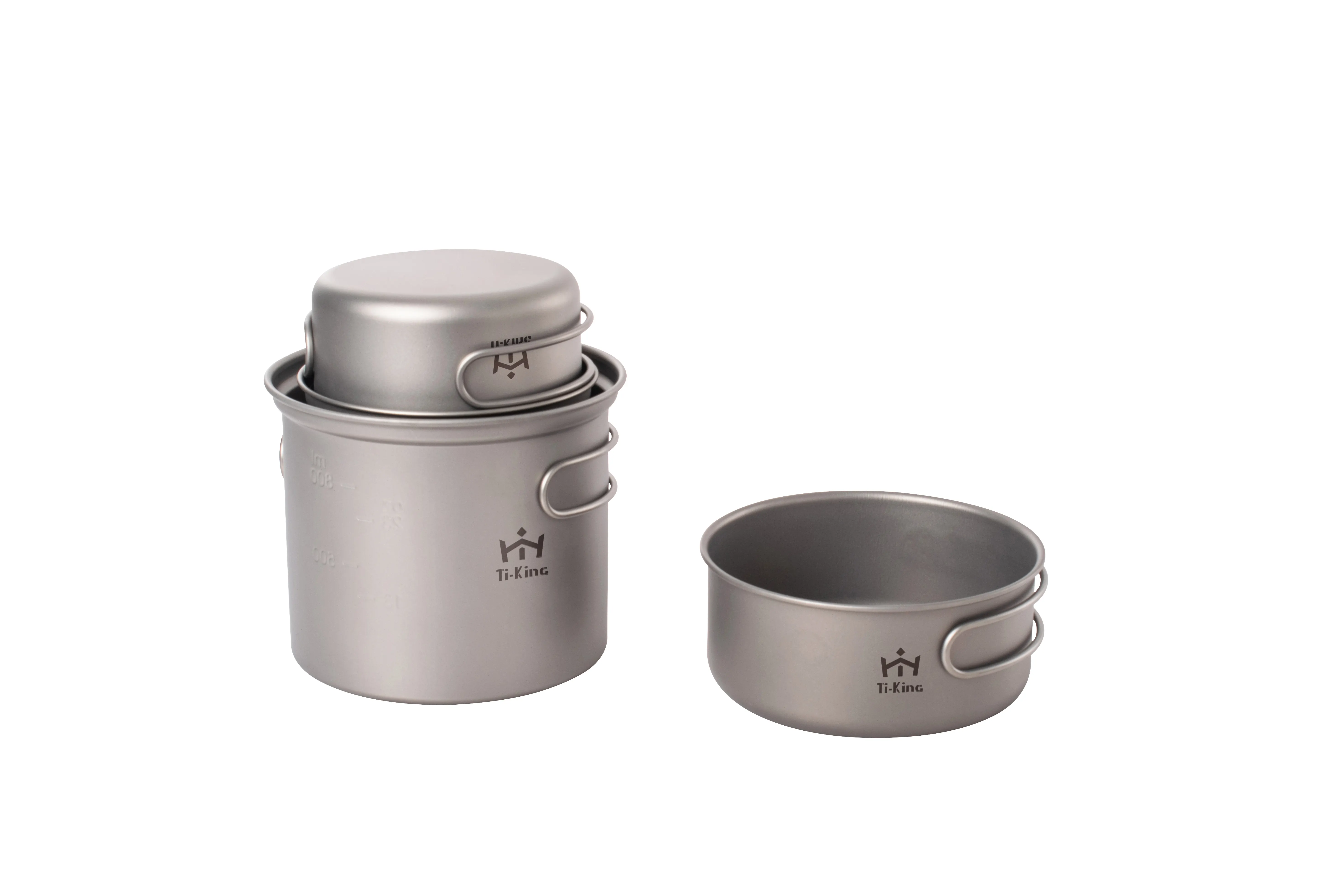 Ti-KING Titanium Backpacking Cookware Set Titanium Backpacking Cookware Set Factory 4