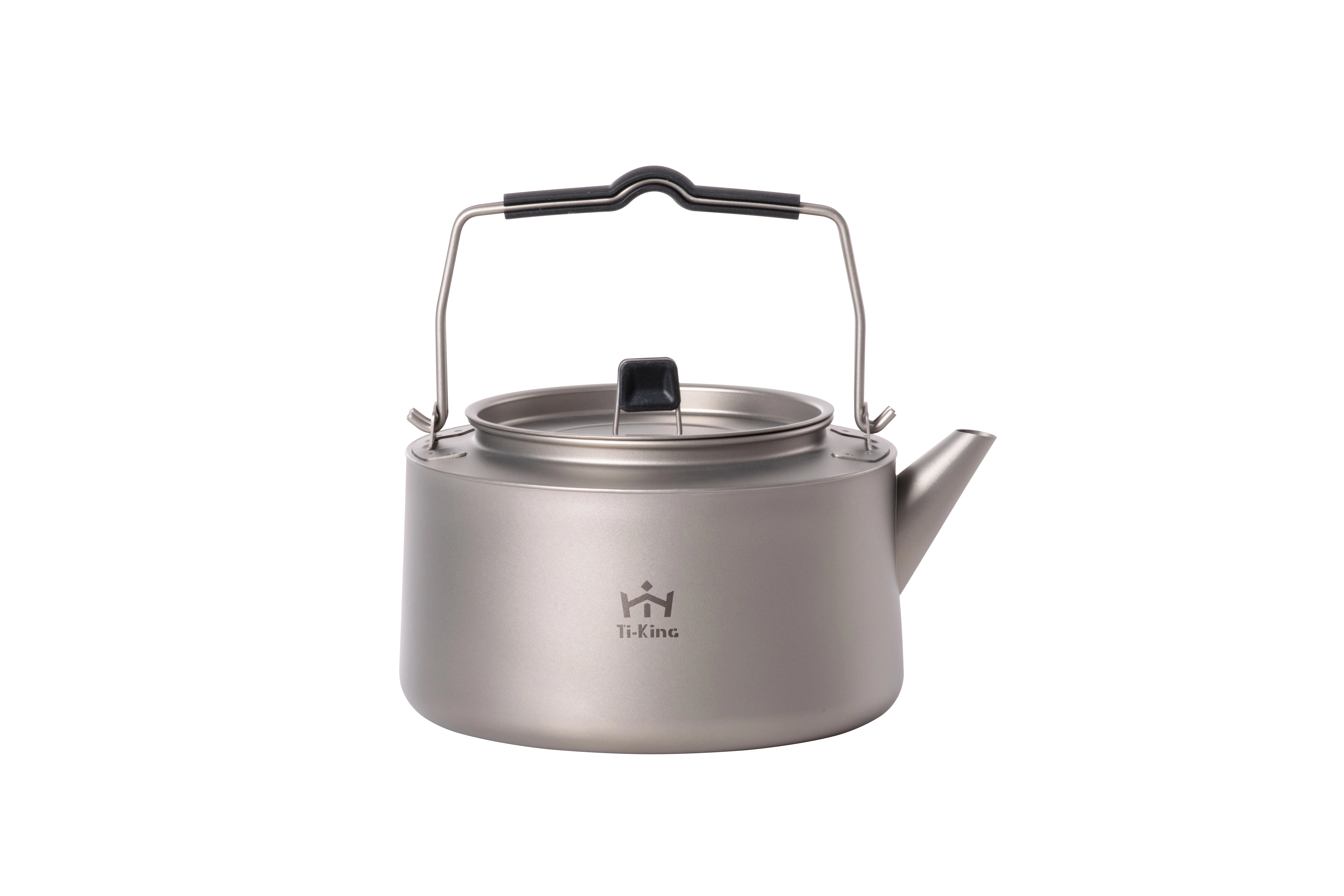 1000ml/ 1450ml Titanium sand-blasting healthy camping kettle for outdoor cooking water 1
