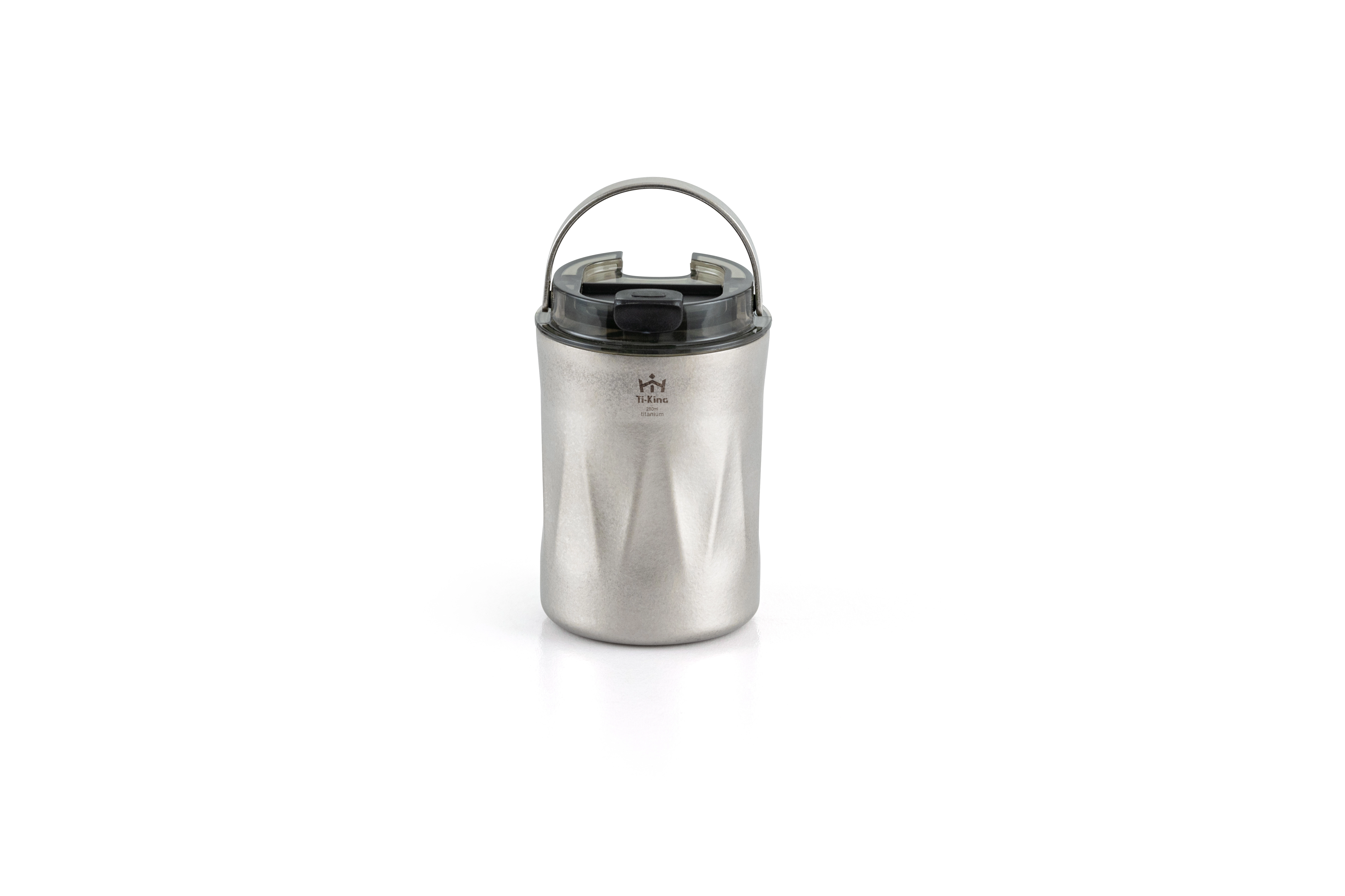 Titanium vacuum cup 8/12/16oz exquisite coffee cup with lid and handle 1