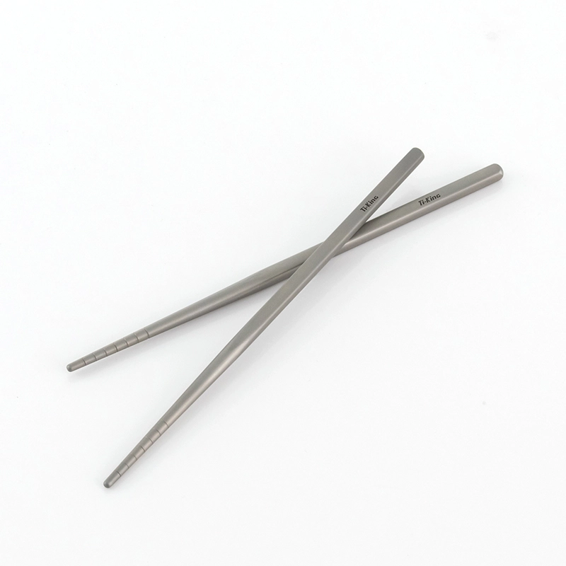 Titanium lightweight & healthy square chopsticks for outdoor/daily use 1
