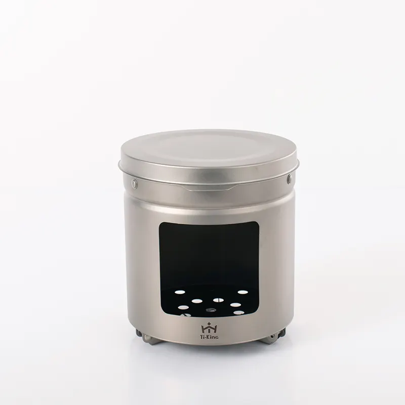 Custom Titanium Wood Burning Camping Stove Company 6