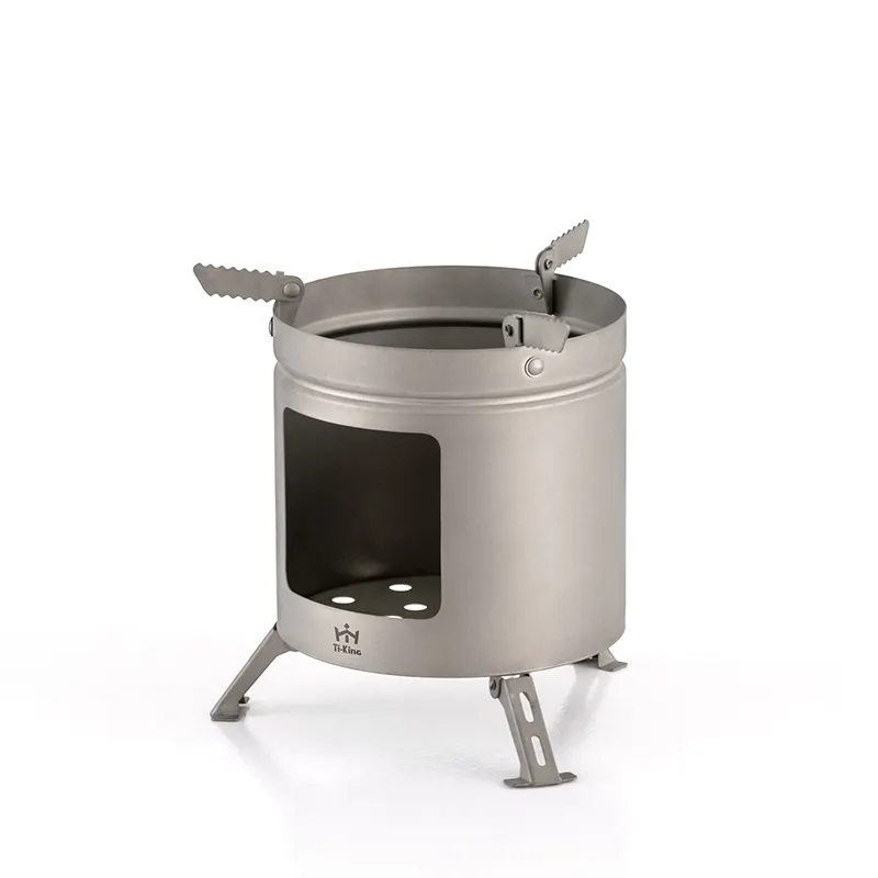 Custom Titanium Wood Burning Camping Stove Company 4