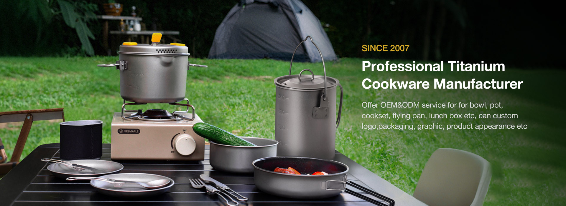 Since 2007titanium cookware  Manufacturer
