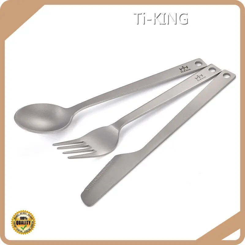 Ti-KING Titanium Knife and Fork for Business 1