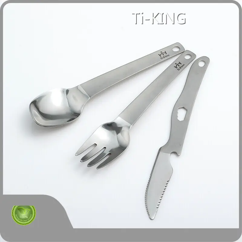 Tableware Titanium Camping Cutlery Set Factory 1
