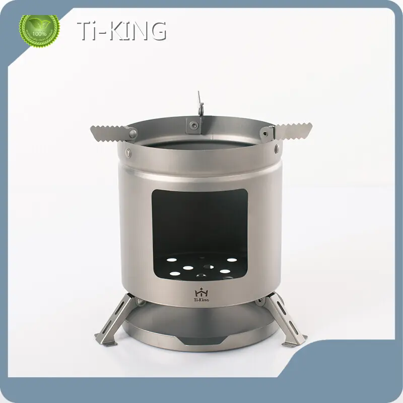 Custom Titanium Wood Burning Camping Stove Company 1