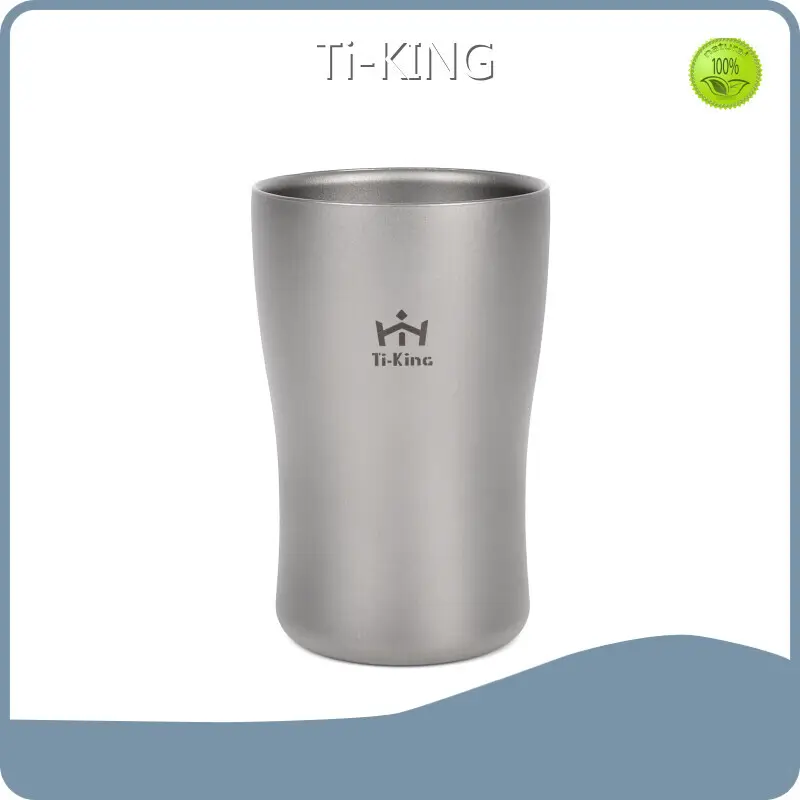 Titanium Mug with Lid by Ti-KING 1