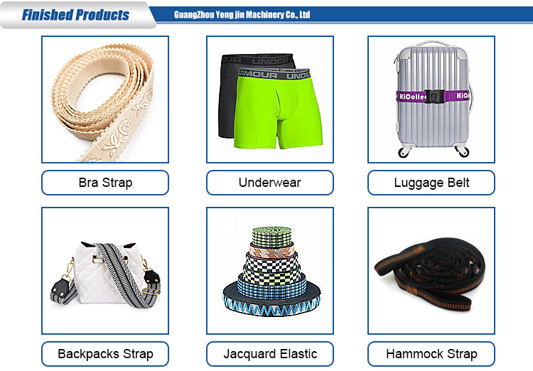 Yongjin - China manufacturer professional custom high performance automatic flat computerized jacquard loom machine for narrow fabric YJ-TNF 8/42 17