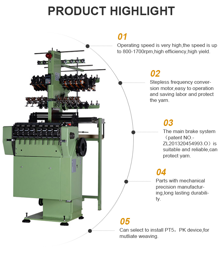 Yongjin - Yongjin shuttleless needle loom bra strap weaving making machine YJ-NF 8/27 8