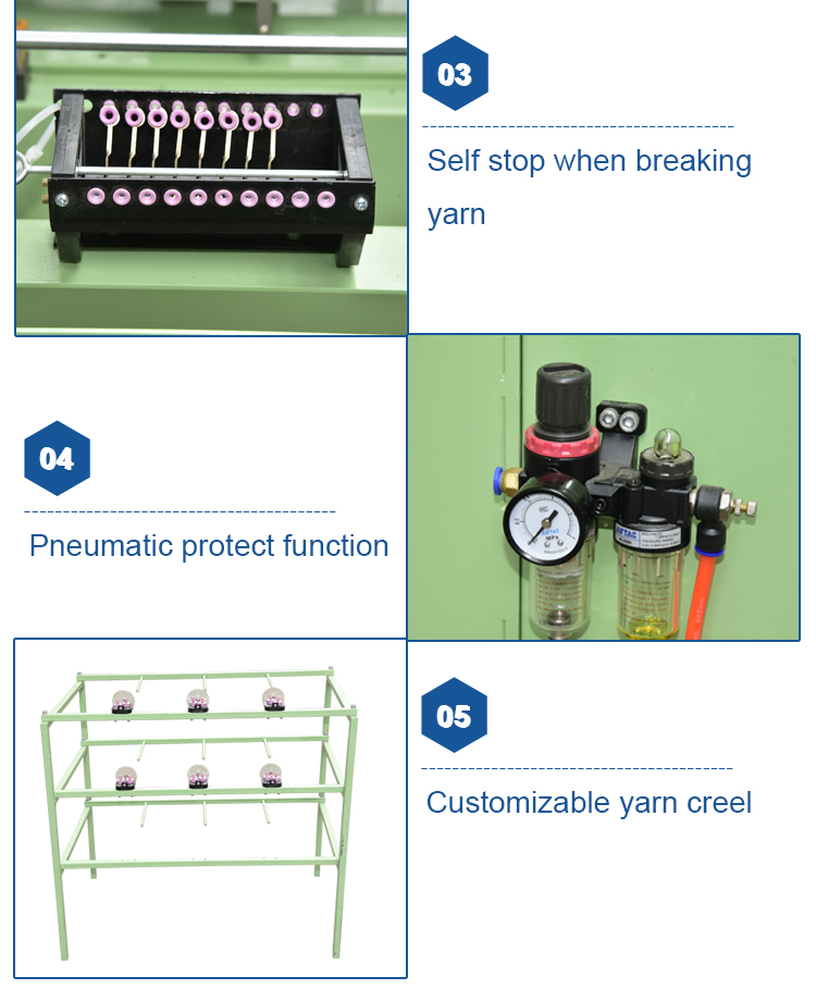Yongjin - professional supply automatic computerized textile warping machine for belt tape strap Warping Machine 9